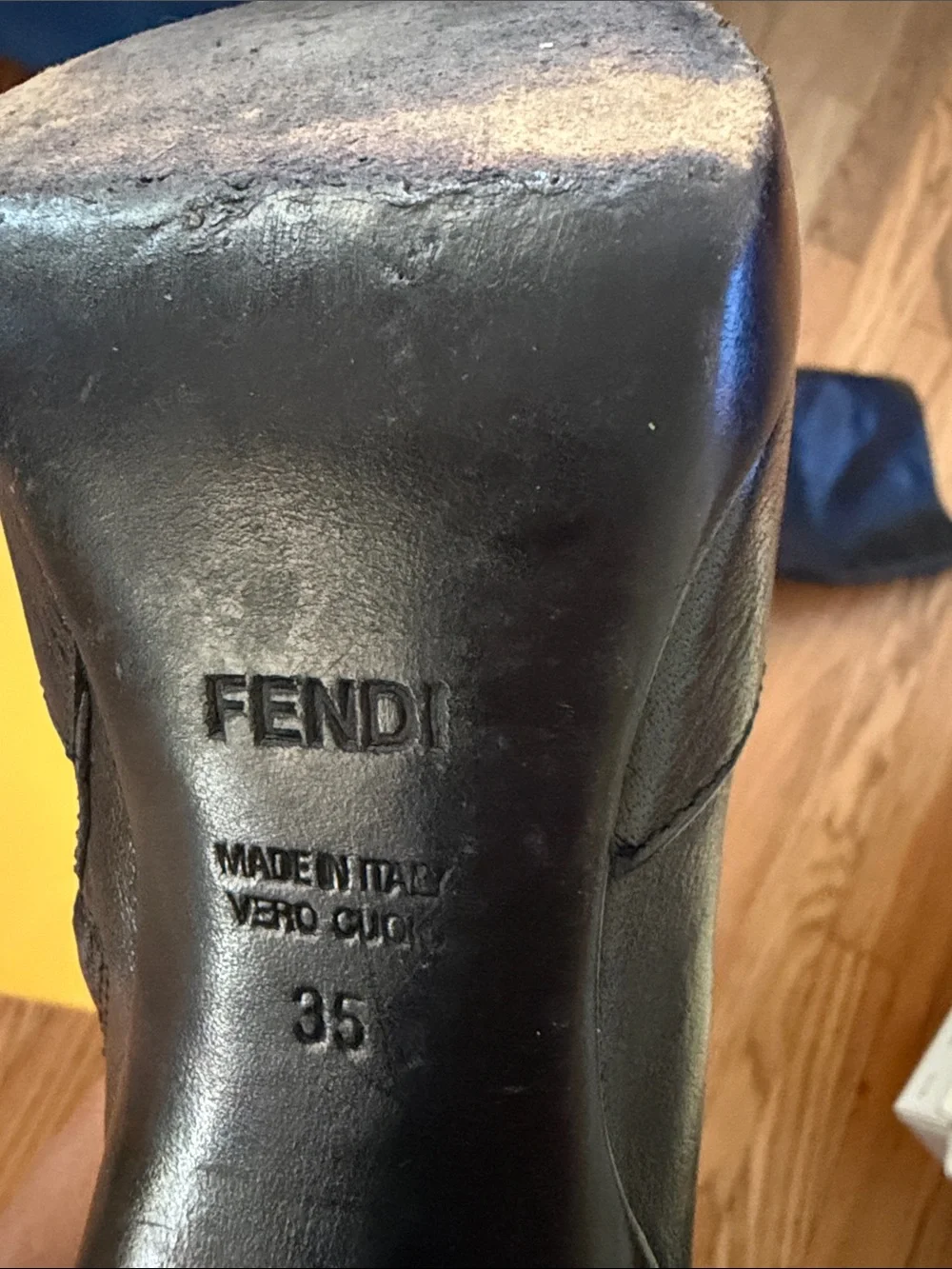 Fendi Black Leather Over-the-Knee Boots